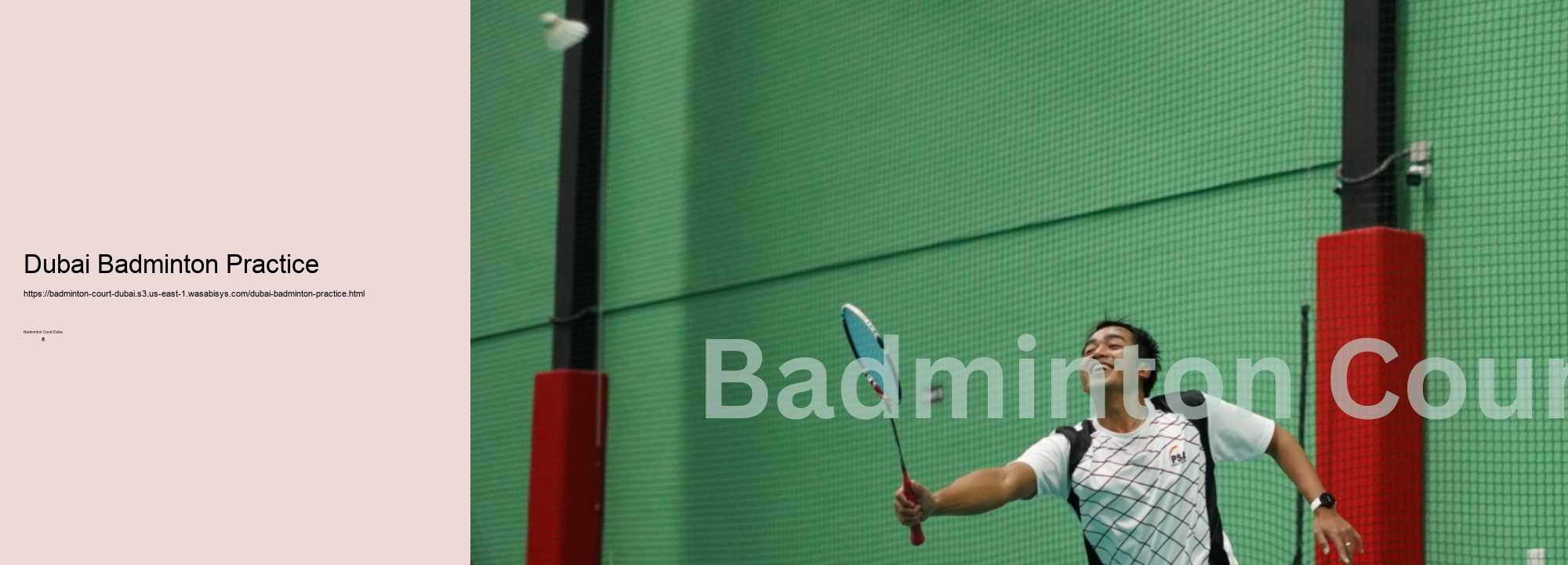 Dubai Badminton Practice Court